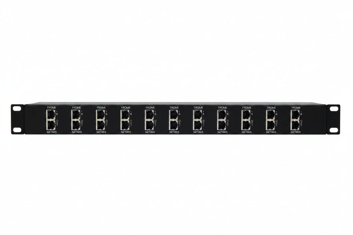 DITEK DTK-RM12NETS Rack Mount NeTwork Surge Protector, 12-channel, Upgradeable, 1U RMS