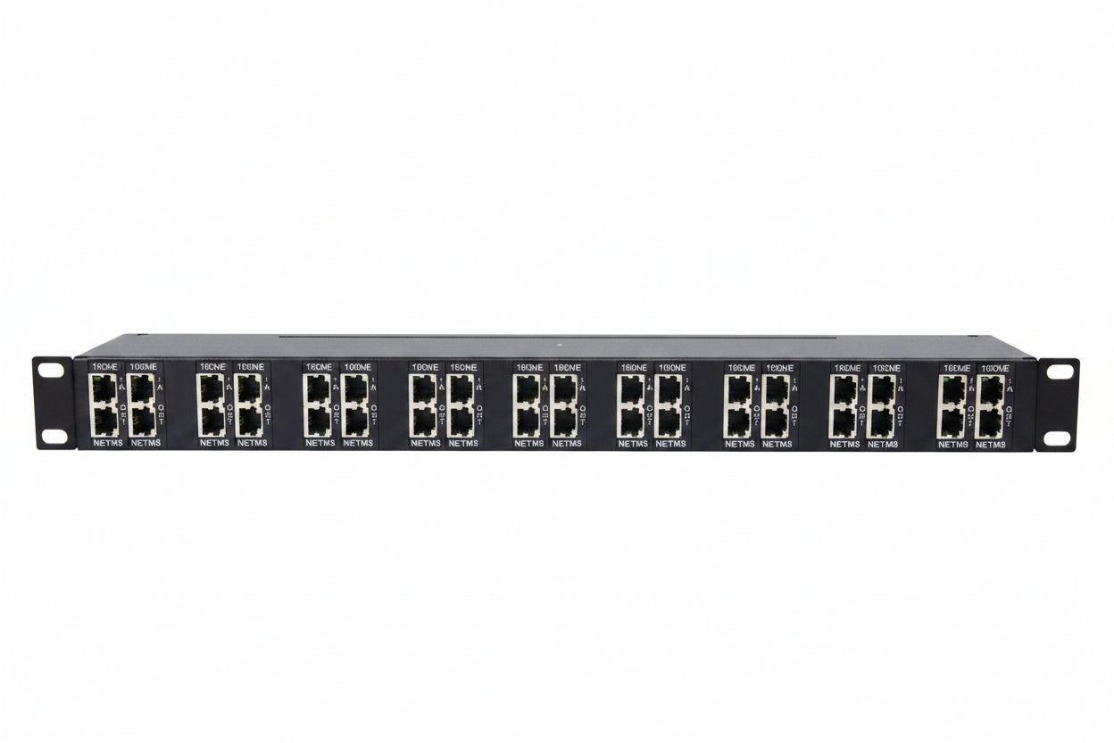 DITEK DTK-RM16NETS Rack Mount NeTwork Surge Protector, 16-Channel, 1U RMS