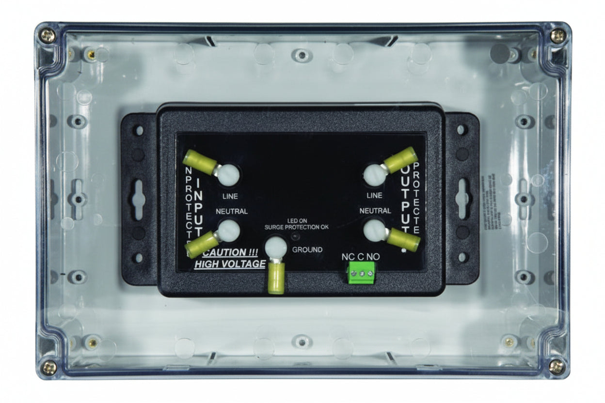 DITEK DTK-TSS4D Series Connected Surge Protector with Dry Contacts, NEMA 4X Enclosure