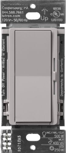 Lutron DVRF-5NE-GR Diva Smart ELV+ Dimmer Switch Caseta 250W LED