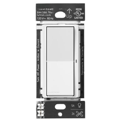 Lutron DVRF-5NS-WH Claro Smart Switch Caseta 5A LED 3A Fan On/Off