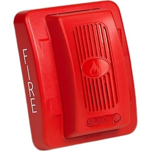 24V DC Electronic Horn, Low Profile Fire Notification Device EH-24PW, White