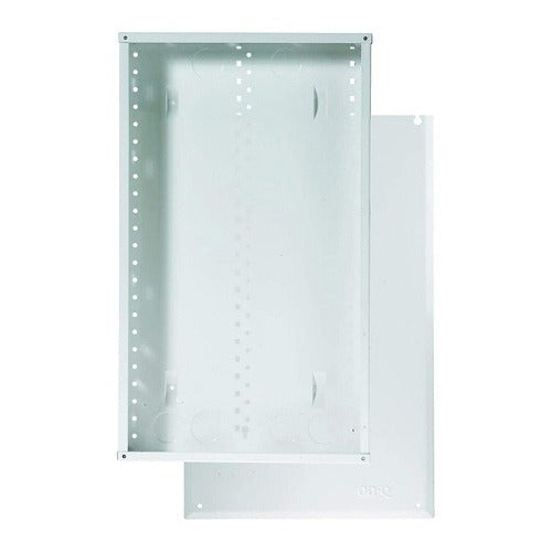 EN2000 20" Steel Structured Wiring Enclosure with Screw-On Cover, White