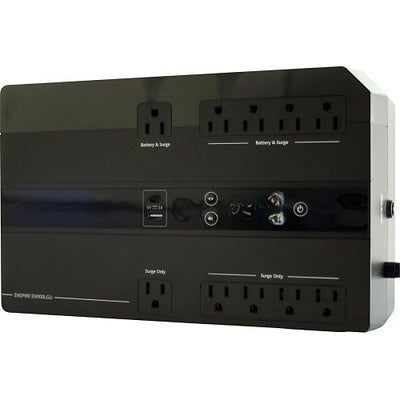 Minuteman EN900LGU Enspire Series Standby UPS 900VA 5-Battery and 5-Surge LCD USB Chargers