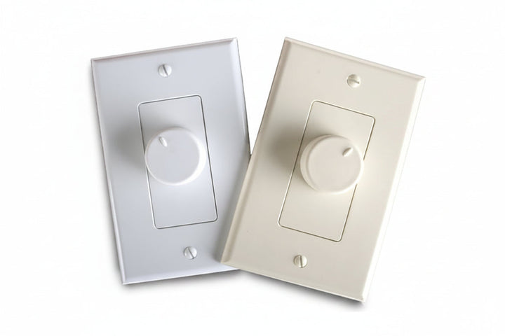 EVC-100R-WHLA 100W Rotary Volume Control, White / Light-Almond