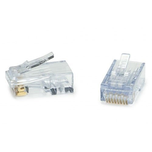 Platinum Tools 202048J ezEX48 RJ45 CAT6a Network Connector Gold Plated 100-Pack