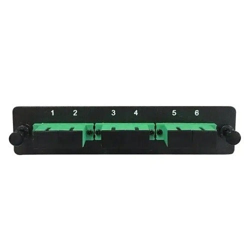 Lynn Electronics FPP-AD-SA2-03 Fiber Optic Patch Panel, LGX Adapter Panel 3 Duplex SC