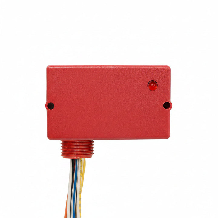 Functional Devices RIBU1C-RD Enclosed Pilot Relay 10A SPDT with 10-30V AC/DC/120V AC Coil, Red Housing