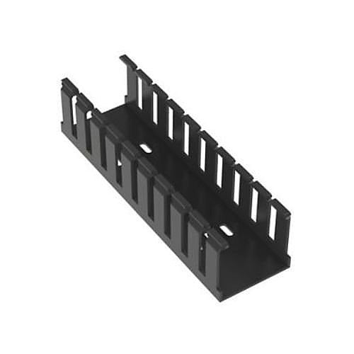 G2X2BL6 Panduct Type G Wide-Slot Wiring Duct, 6 ft, Black