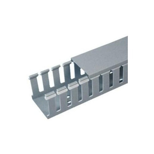 G4X4BL6 Panduct Type G 4" x 4" Wide-Slot Wiring Duct, 6 ft, Black