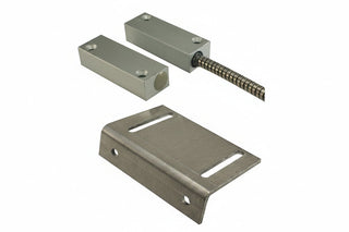 4400-A Industrial Surface Mount Switch Set, 2-1/2" Standard Gap, 10W, 200VDC, 0.50A, Closed Loop, N/O, and 36" Armored Cable, Aluminum