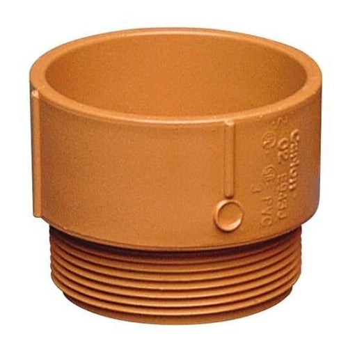 Carlon SCE943H 1.5" Resi-Gard Male Terminal Adapter, Orange