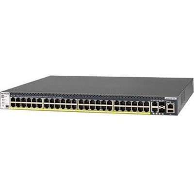 Netgear GSM4352PB M4300-52G-PoE+ 48x1G PoE+ Stackable Managed Switch with 2x10GBASE-T and 2xSFP+ (1,000W PSU)