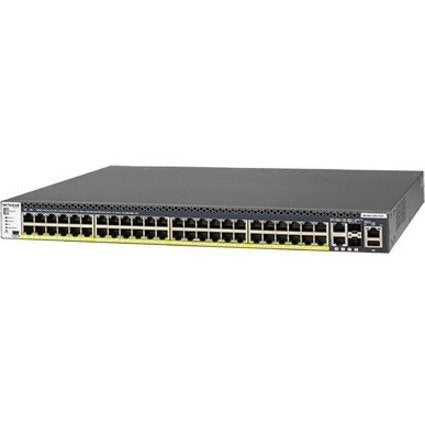 Netgear GSM4352PB M4300-52G-PoE+ 48x1G PoE+ Stackable Managed Switch with 2x10GBASE-T and 2xSFP+ (1,000W PSU)
