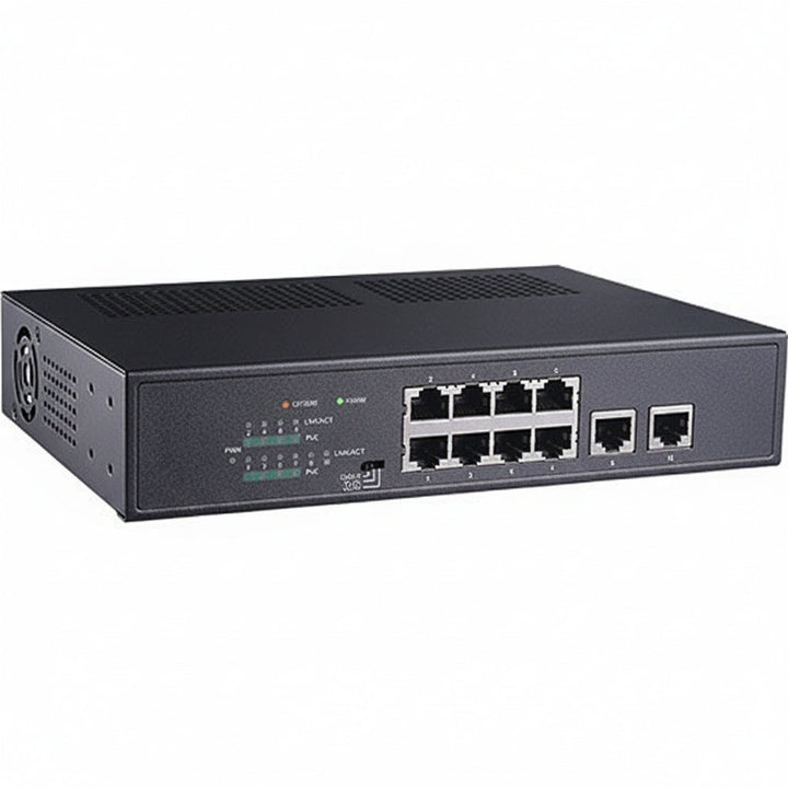 GV-APOE0810 10-Port 10/100/1000M Unmanaged PoE Switch with 8-Port PoE