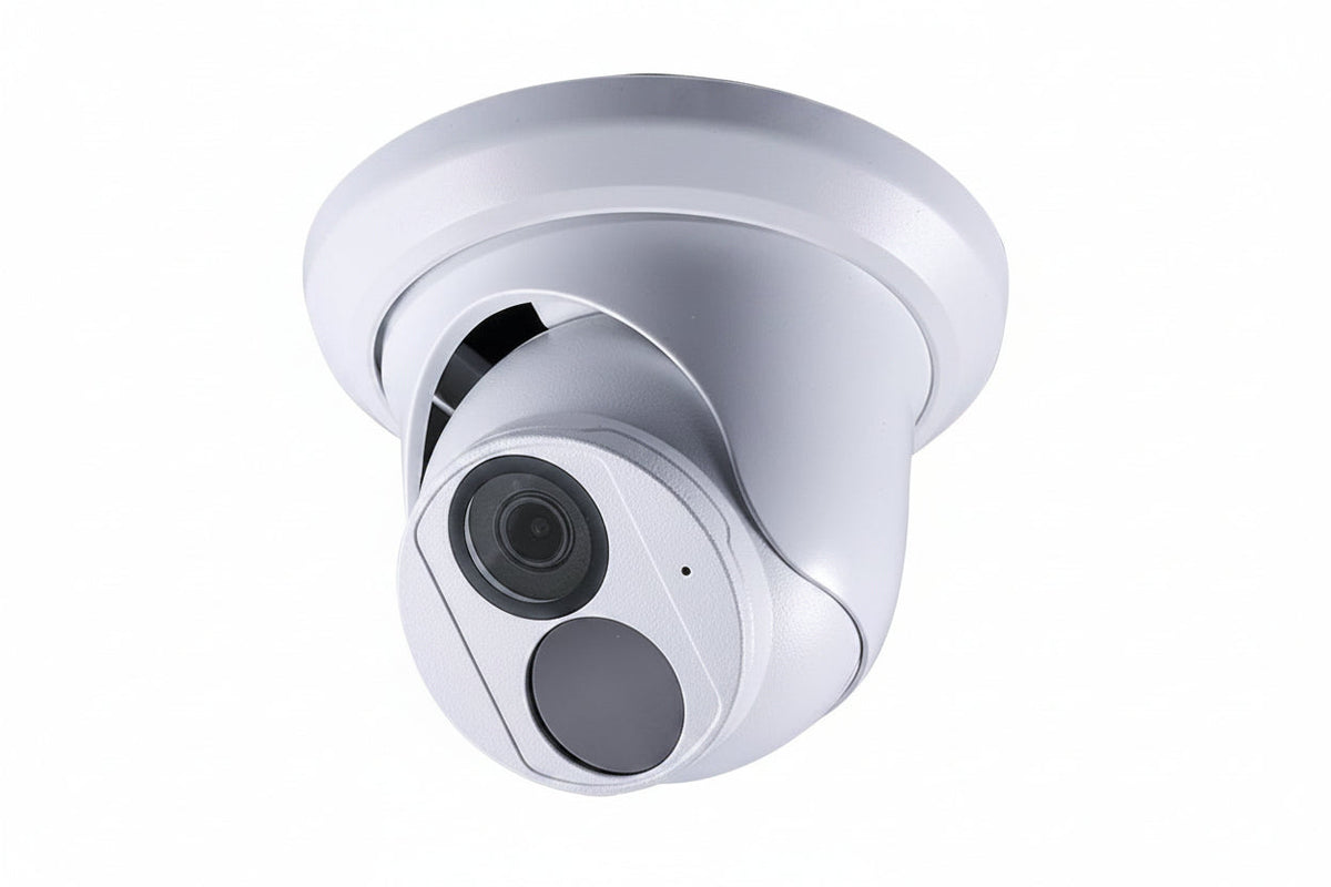 GV-EBD4704 4MP Outdoor Super Low Lux WDR IR Turret IP Camera, 2.8mm Fixed Lens, White