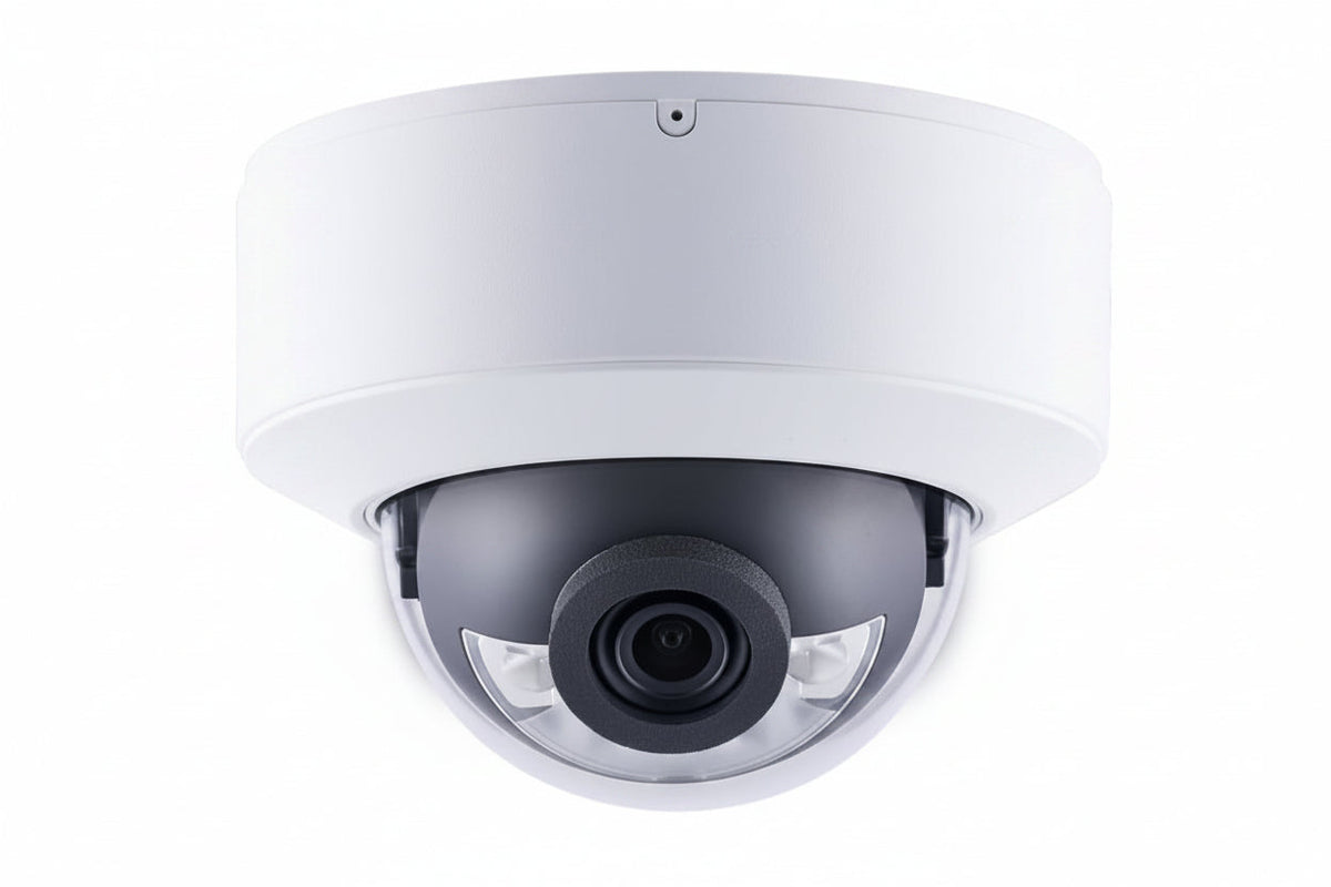 125-GDRF480-2F10 AI 4MP Super Low Lux WDR Pro Full Color LED IR Mini Rugged IP Dome Camera, 2.8mm Fixed Lens, White