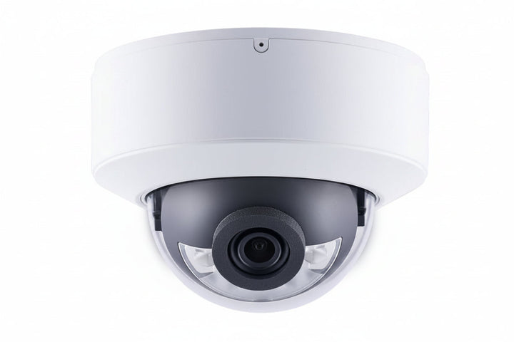 125-GDRF480-2F10 AI 4MP Super Low Lux WDR Pro Full Color LED IR Mini Rugged IP Dome Camera, 2.8mm Fixed Lens, White