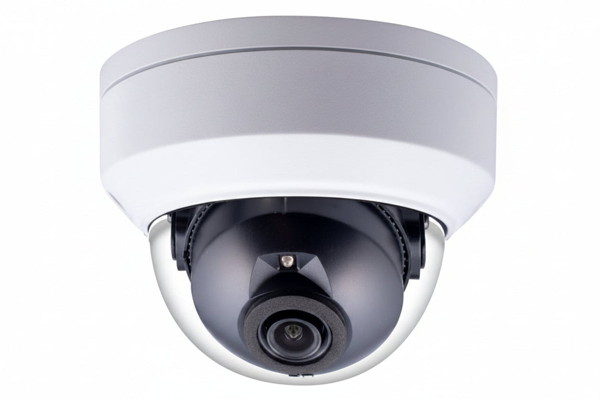 GV-TDR4803-2F 4MP AI H.265 Super Low Lux WDR IR Mini Fixed Rugged IP Dome Camera, 2.8mm Lens, White