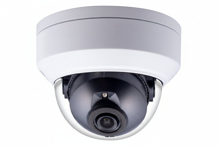 GV-TDR4803-2F 4MP AI H.265 Super Low Lux WDR IR Mini Fixed Rugged IP Dome Camera, 2.8mm Lens, White