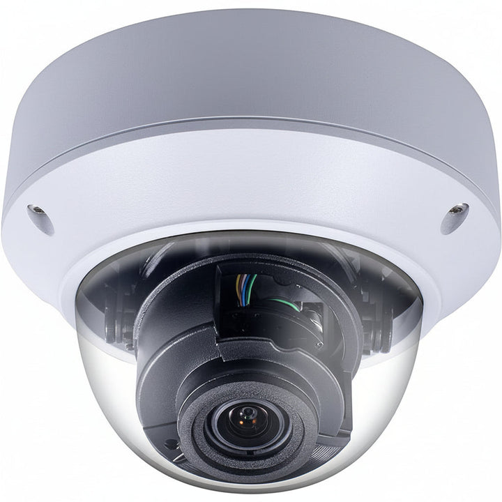 GV-TVD8810 8MP AI H.265 Super Low Lux WDR Pro IR Vandal Proof IP Dome Camera, 2.8-12mm Motorized Lens, White