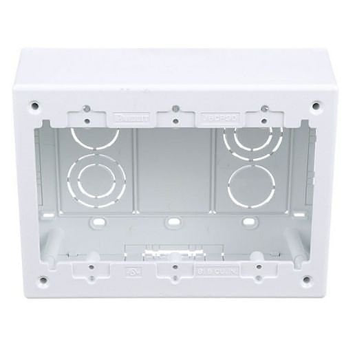 JBP3DWH 3-Gang Deep Surface-Mount Raceway Junction Box, White