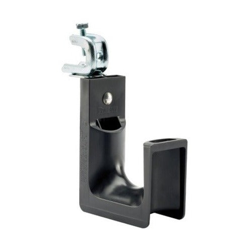 JP4SBC50RB-X20 StrongHold Rotating Screw-On J-Hook, 0.5", PA 6.6/Metal, Black