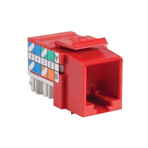 KMJA5E04 Cat5e RJ45 Keystone Jack with Universal T568A/B Wiring, Green