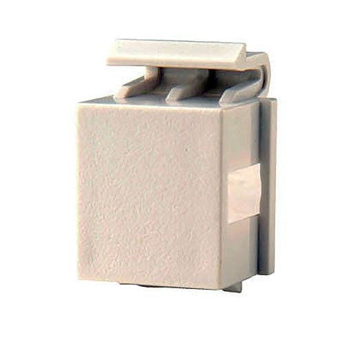 KSB10-88 Blank Keystone Jack Insert, Cloud White