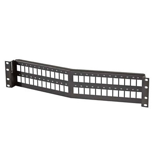 KSFURN4-00 4-Port Keystone Furniture Adapter Plate, Black