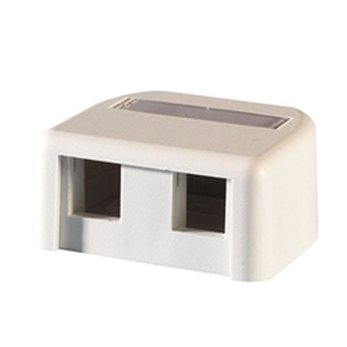 Ortronics KSSMB2-88 Surface Mount Box 2-Port Keystone White
