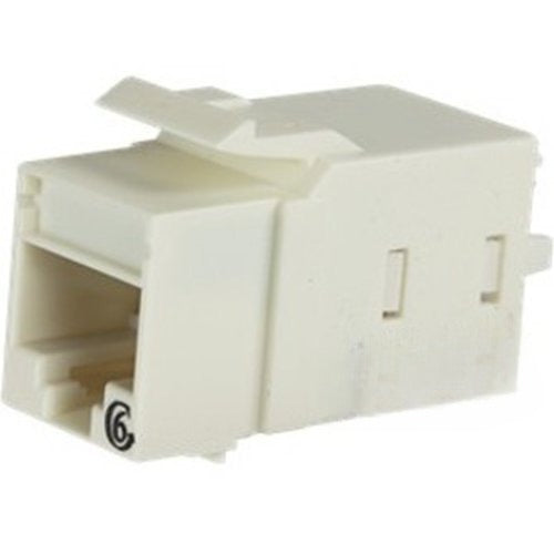 KT2J6-88 Cat6 RJ45 Keystone Network Jack with Lacing Cap, Whi