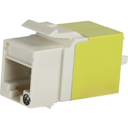 KT2J6A Cat6A RJ45 Keystone Network Jack with Lacing Cap, White