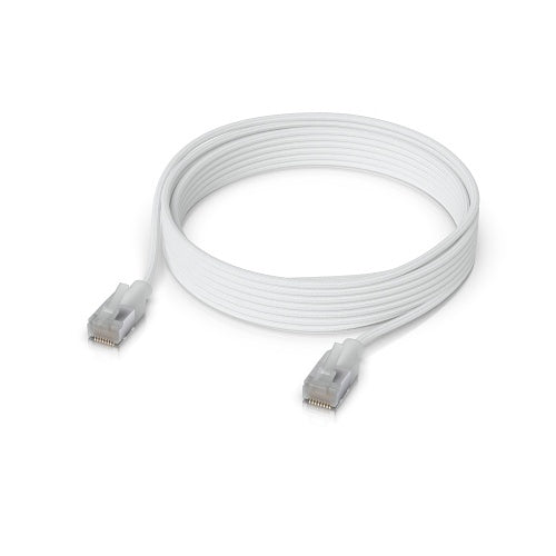 Ubiquiti UACC-CABLE-PATCH-EL-C6A-3M-W UNIFI CAT6A Braided Patch Cable with Tra
