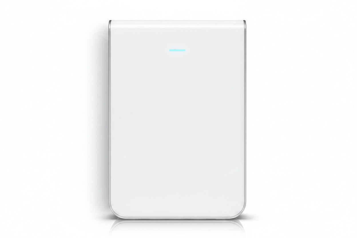 U6-IW-US Wall-Mounted WiFi 6 AP with 6-Spatial Streams and Built-In 4-Port Switch