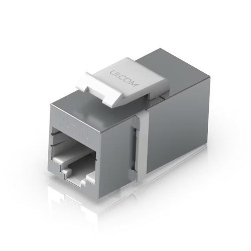 Ubiquiti UACC-KEYSTONE-COUPLER-C6A CAT6a Keystone Coupler, 12-Piece, Stainless Steel