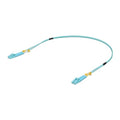 Ubiquiti UACC-OFC-MM-0.5M OM3 Duplex LC Fiber Patch Cable, 0.5', Aqua