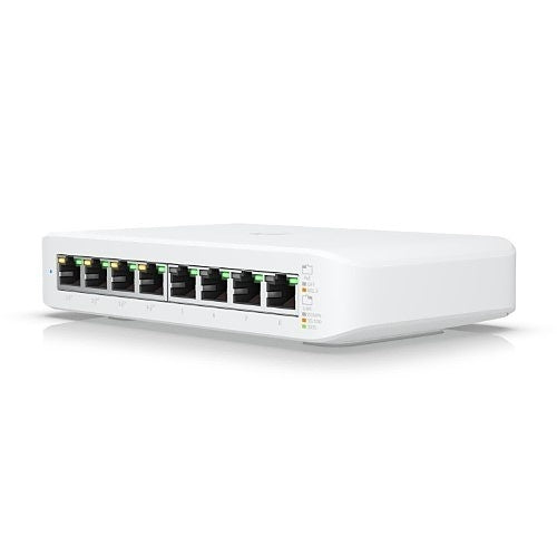 USW-LITE-8-POE 8-Port Lite 8 PoE Layer 2 Switch, White
