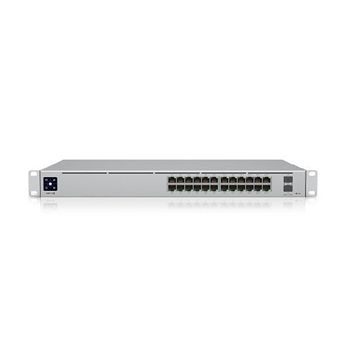 USW-PRO-24-POE 24-Port Pro 24 PoE Layer 3 Switch with PoE++ Output, Silver