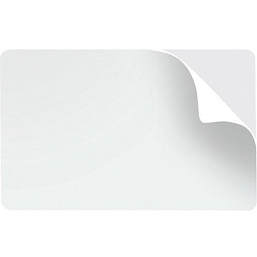 Magicard M3610-054B 14 mil Self-Adhesive PVC Cards, CR80, 100-Pack, White