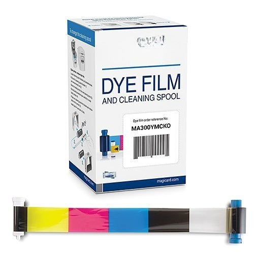 Magicard MA300YMCKO Full Color Dye Sublimation Ribbon (YMCKO), 300-Images