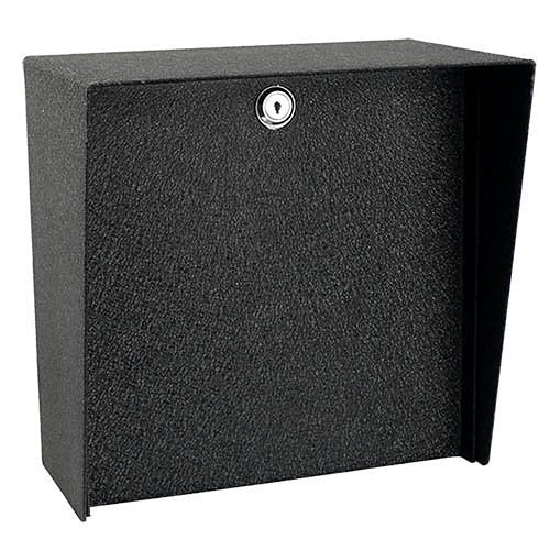 Pro MC-CS-10-E 10" x 10" Square Steel Outdoor Access Control Housing, Black