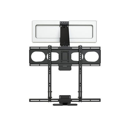 MantelMount MM540 Enhanced Pull Down TV Mount, 35-Degrees Swivel Each way or 60-Degrees One Way, Black Matte