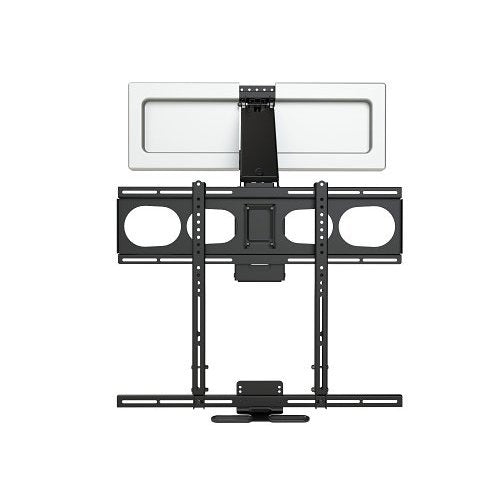 MantelMount MM540 Enhanced Pull Down TV Mount, 35-Degrees Swivel Each way or 60-Degrees One Way, Black Matte