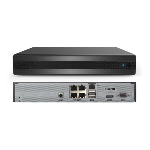 Speco N4NRV1TB 4-Channel NVR 1TB HDD Built-In PoE Ports 8MP