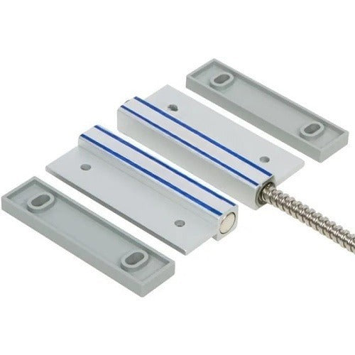 Nascom N505AU/STHS Man Door Surface Mount Door High Security Switch, Aluminum Steel, Silver