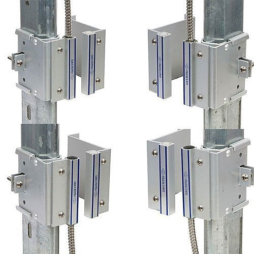 Nascom N505AUTM/STSD Overhead Door Rail 1/4" Mount SPDT Magnet/Switch with 24" Armored Cable, No Dead Spot Technology, Silver