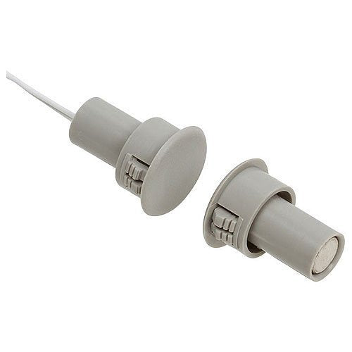 Nascom N505AUTMC/STSD Overhead Door Rail 3" Mount Single Pole Double Throw Magnet/Switch Set with 24" Armored Cable, No Dead Spot Technology, Silver