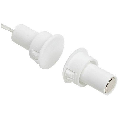 Nascom N78G/ST Recessed 1" Wide Gap Standard Door Contact, Closed Loop, Normally Open, Switch/Magnet Set, Grey