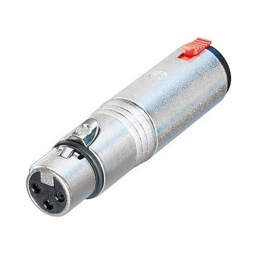 Neutrik NA3FJ 3-Pole XLR Female Adapter, Stereo 1/4" Locking Jack Prewired